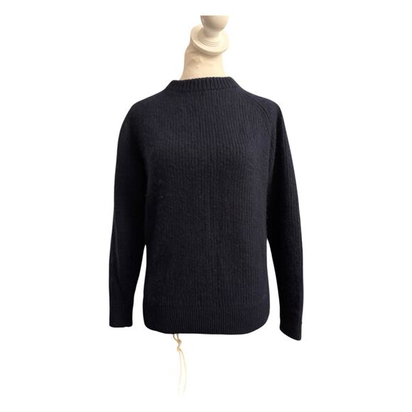 Jenni Kayne 100% Cashmere Sweater Men’s fisherman knit S Navy Blue - Picture 4 of 12